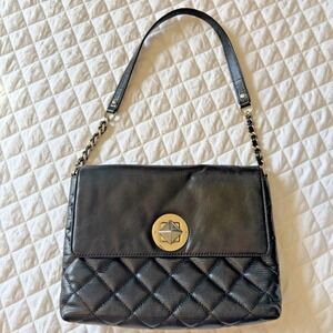 Kate Spade New York Gold Coast Black Quilted Leather Charlize Shoulder Bag